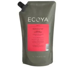 Ecoya Hand & Body Wash Refill - Guava & Lychee Sorbet 1L