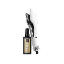 Ghd Duet Style Hot Air Styler In White + Sleek Talker Hair Oil