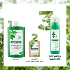 Klorane Nettle Dry Shampoo 150ml - Oily Hair -Hair Care Store Klorane DS Nettle 3