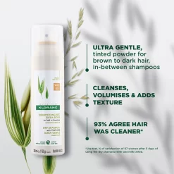 Klorane Oat Milk Tinted Dry Shampoo 250ml - All Hair Types 5 Klorane Oat Milk Tinted Dry Shampoo 250ml - All Hair Types -Hair Care Store Klorane DS Oat Milk Tinted250ml 2