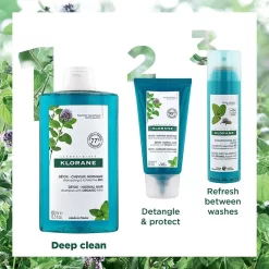 Klorane Organic Mint Scalp Protective Shampoo 400ml -Hair Care Store Klorane Sham Mint400ml 2