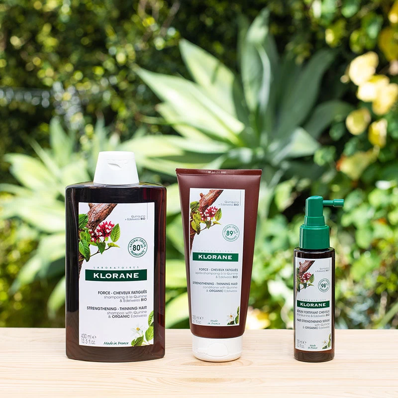 Klorane Strengthening Quinine & Organic Edelweiss Shampoo 400ml 2 Klorane Strengthening Quinine & Organic Edelweiss Shampoo 400ml - Image 2