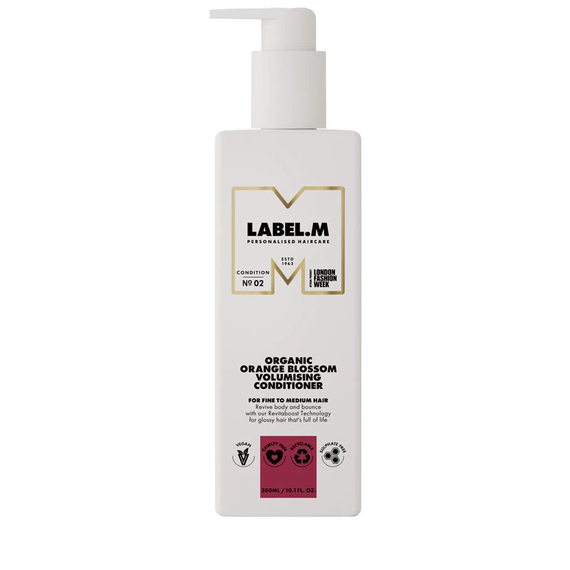 LABEL.M Organic Orange Blossom Volumising Conditioner 300ml 1 LABEL.M Organic Orange Blossom Volumising Conditioner 300ml