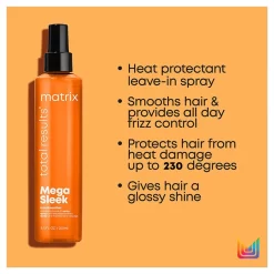 Matrix Total Results Mega Sleek Iron Smoother 250ml 6 Matrix Total Results Mega Sleek Iron Smoother 250ml -Hair Care Store Matrix Total Results Mega Sleek Iron Smoother 250ml 1