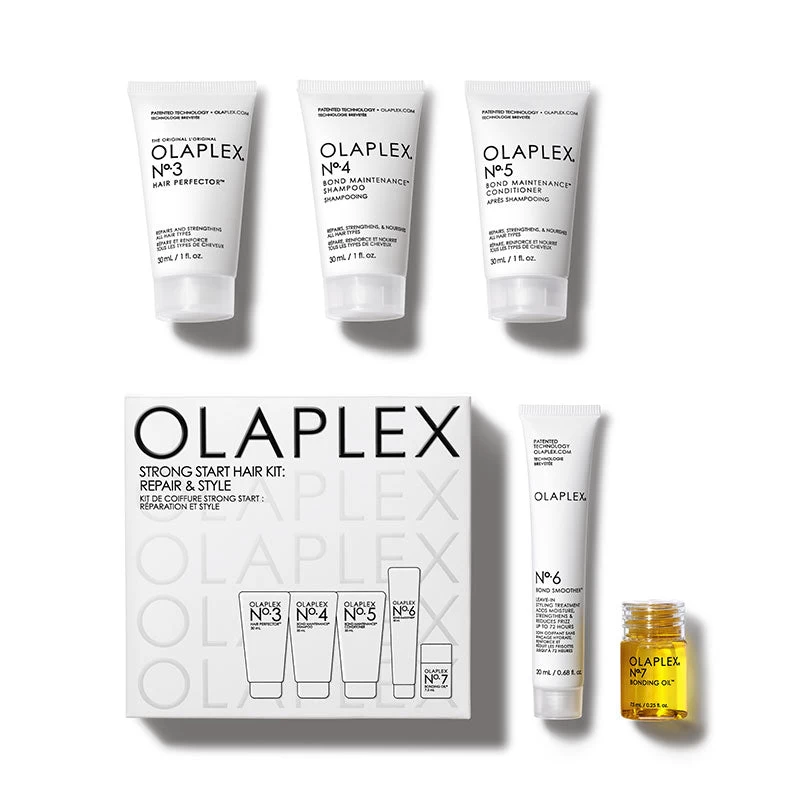 Olaplex Strong Start Hair Kit: Repair & Style 2 Olaplex Strong Start Hair Kit: Repair & Style - Image 2