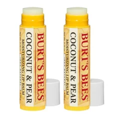 Burts Bees Coconut & Pear Lip Balm Tubes - 2 X 4.25g