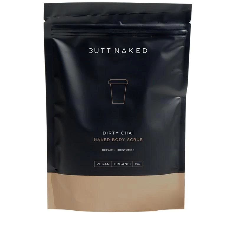 Butt Naked Dirty Chai Coffee Scrub 250g (EXP 12/23) 1 Butt Naked Dirty Chai Coffee Scrub 250g (EXP 12/23)