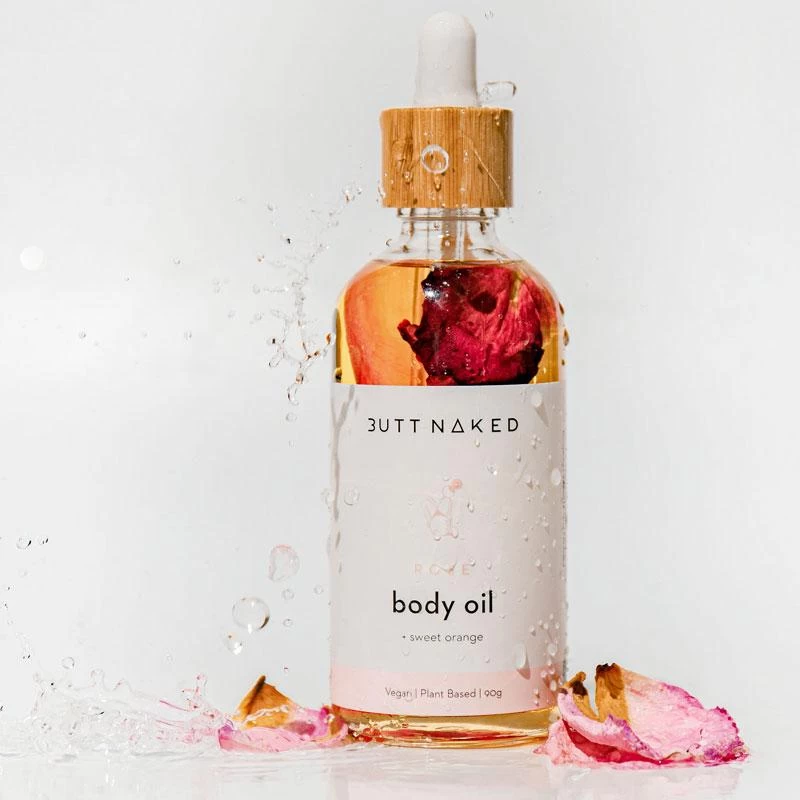 Butt Naked Rose Body Oil 90ml 2 Butt Naked Rose Body Oil 90ml - Image 2