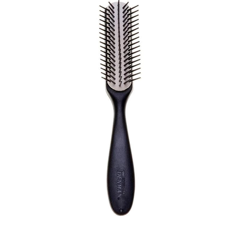 Denman 143N Noir Small Styling 5 Row Black/White Brush 1 Denman 143N Noir Small Styling 5 Row Black/White Brush