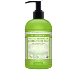 Dr. Bronner's 4-in-1 Sugar Organic Pump Soap - Lemongrass Lime 355ml
