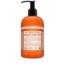 Dr. Bronner's 4-in-1 Sugar Organic Pump Soap - Tea Tree 355ml