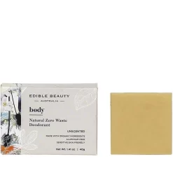 Edible Beauty Natural Zero Waste Deodorant - Unscented 60ml