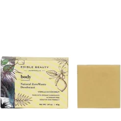 Edible Beauty Natural Zero Waste Deodorant - Vanilla And Coconut 60ml