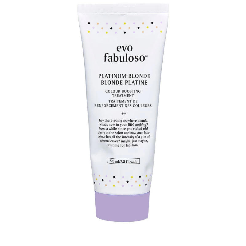 Evo Fabuloso Platinum Blonde Colour Boosting Treatment 220ml 1 Evo Fabuloso Platinum Blonde Colour Boosting Treatment 220ml