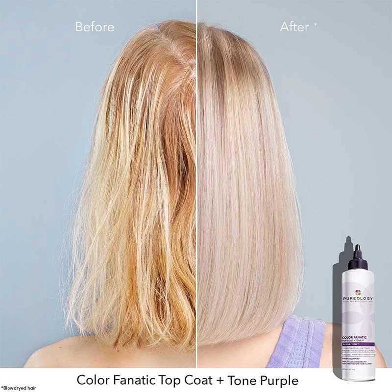 Pureology Color Fanatic Top Coat And Tone Purple 200ml 2 Pureology Color Fanatic Top Coat And Tone Purple 200ml - Image 2